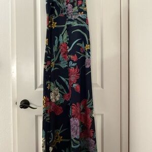 Current Air Floral Maxi Dress - Navy, Red, Yellow, Green